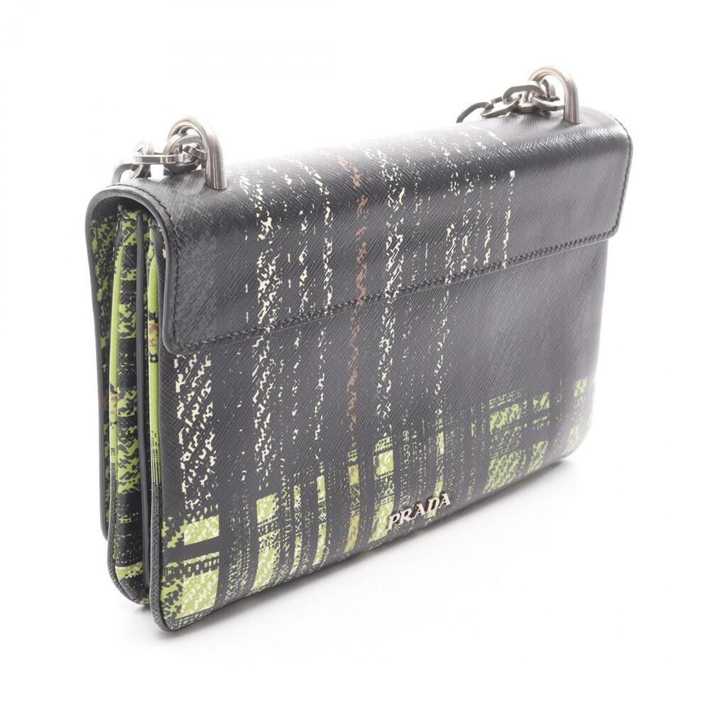 PRADA Black Leather Shoulder Bag - Picture 2 of 12